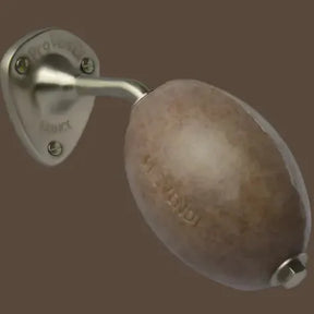 PROVENDI Provendi Exfoliating Cedar Rotating Wall Soap | Brushed Steel Wall Arm French Soaps UK