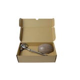 PROVENDI Provendi Exfoliating Cedar Rotating Wall Soap | Chrome Wall Arm French Soaps UK