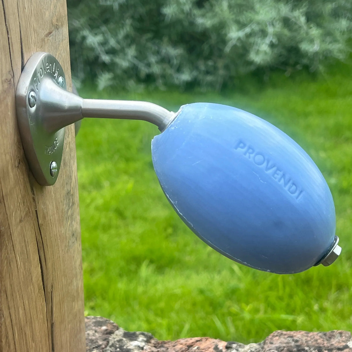 PROVENDI Provendi Lavender Rotating Wall Soap |  Brushed Steel Wall Arm French Soaps UK