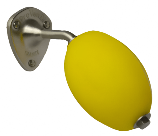 Brushed Steel Provendi Rotating Soap Wall arm, Lemon Soap