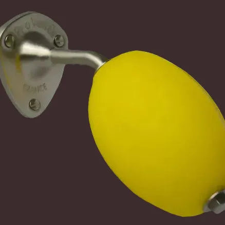PROVENDI Provendi Lemon Rotating Wall Soap | Brushed Steel Wall Arm French Soaps UK
