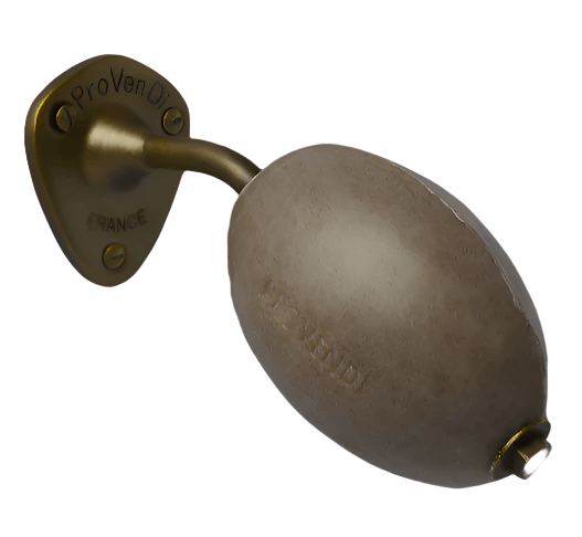 PROVENDI Provendi Exfoliating Cedar Rotating Wall Soap |  Brass Wall Arm French Soaps UK