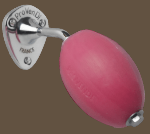 PROVENDI Provendi Rose Rotating Wall Soap | Chrome Wall Arm French Soaps UK