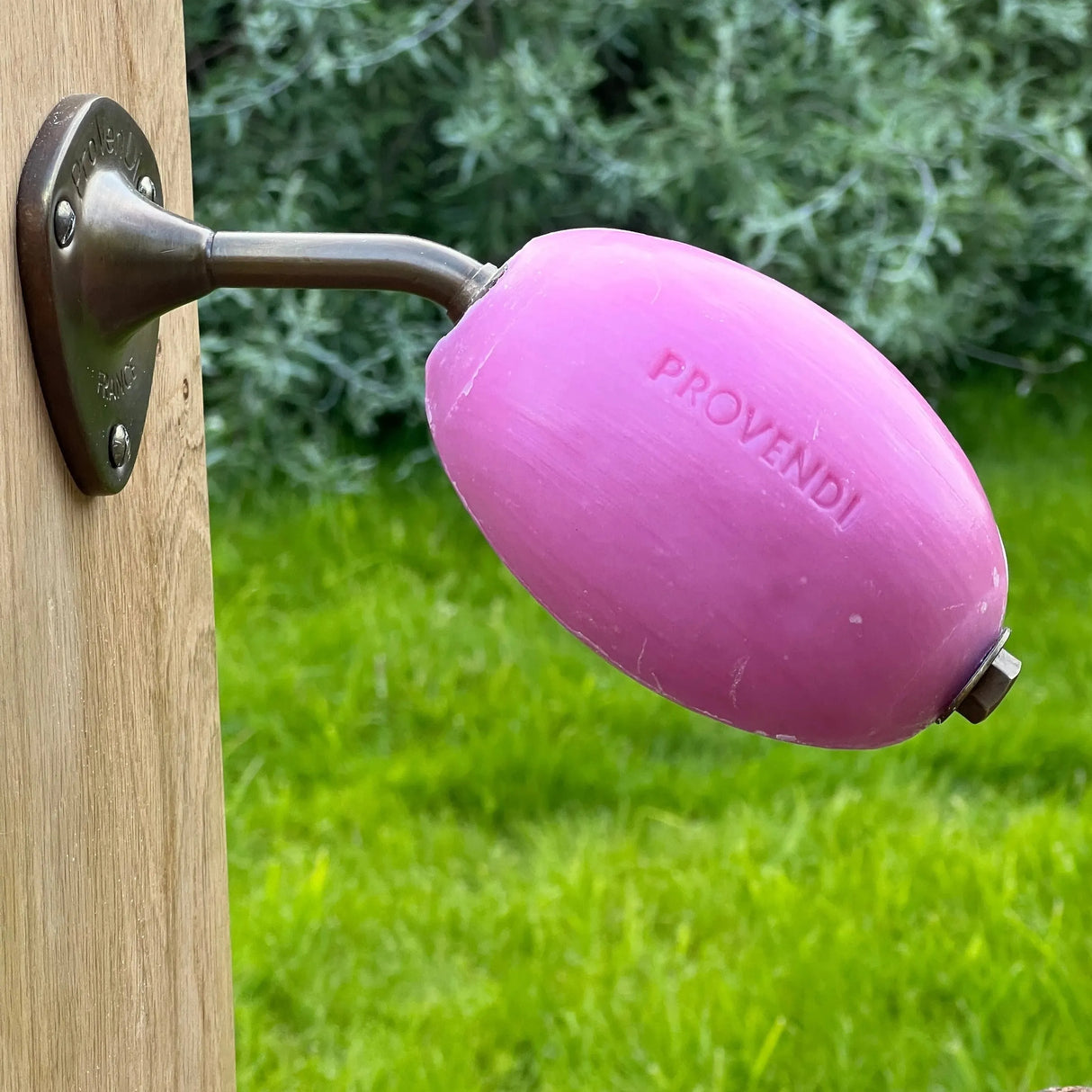 PROVENDI Provendi Rose Rotating Wall Soap | Brass Wall Arm French Soaps UK