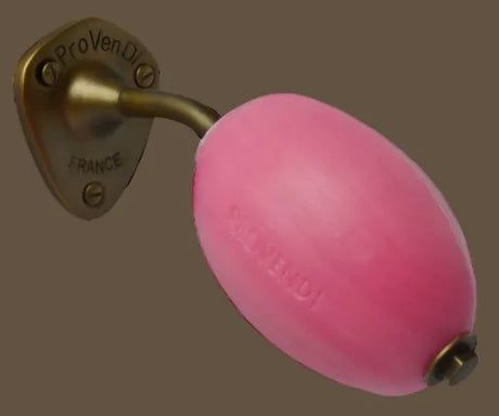 PROVENDI Provendi Rose Rotating Wall Soap | Brass Wall Arm French Soaps UK