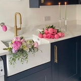 PROVENDI Provendi Rose Rotating Wall Soap | Brushed Steel Wall Arm French Soaps UK