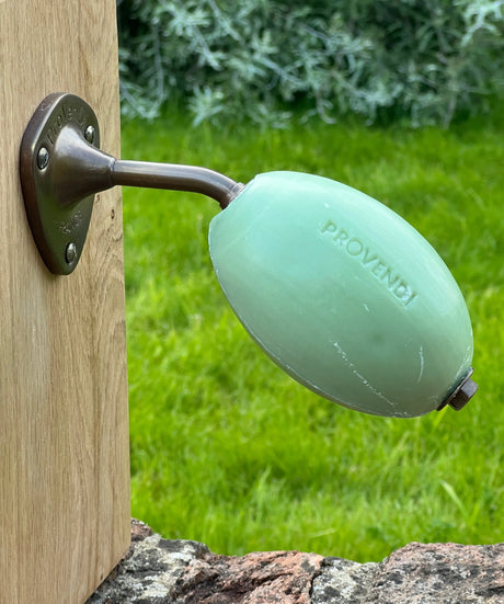 PROVENDI Provendi Verbena Rotating Wall Soap | Brass Wall Arm French Soaps UK