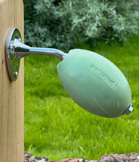 PROVENDI Provendi Verbena Rotating Wall Soap | Chrome Wall Arm French Soaps UK