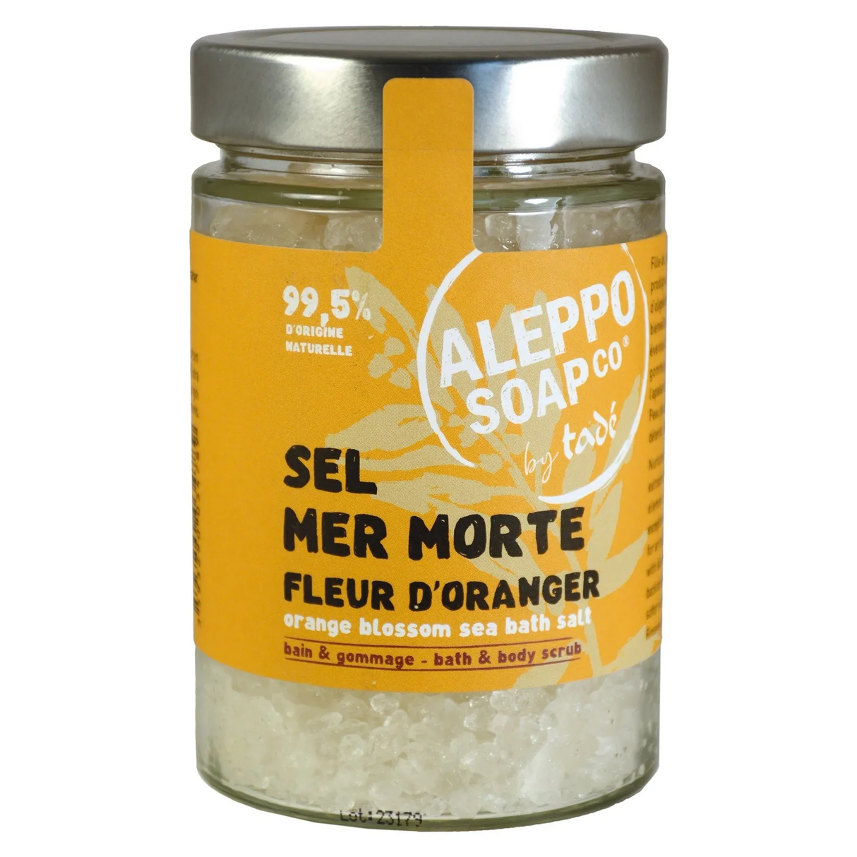 TADÉ PAYS DU LEVANT Pure Dead Sea Salts for Bath & Body, fragranced with Orange Flower | 300g French Soaps UK