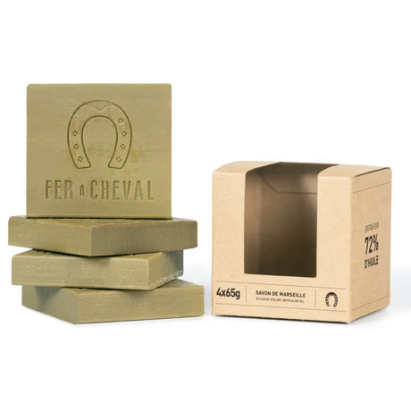 FER A CHEVAL Pure Olive Savon de Marseille | 4x65g slices French Soaps UK
