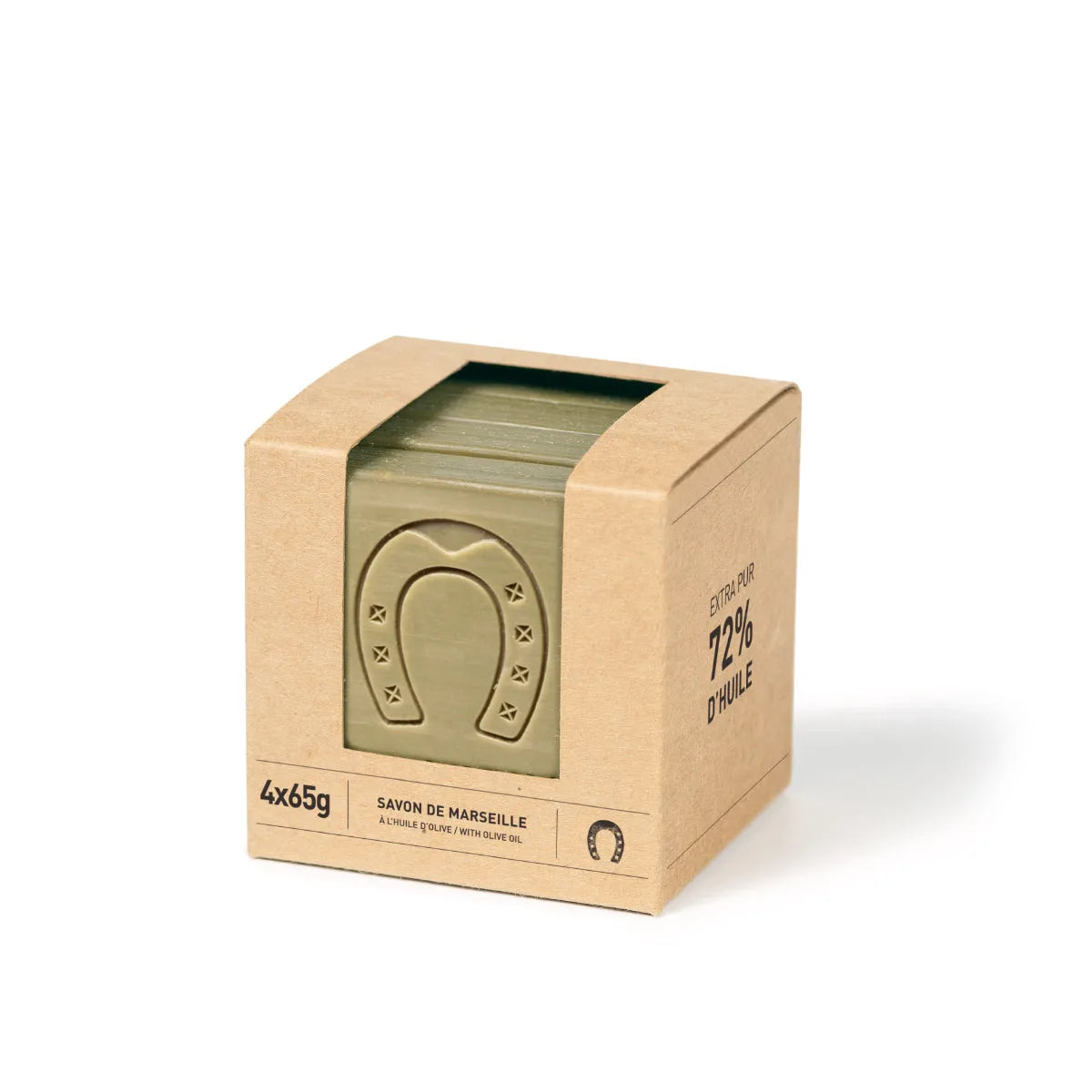 FER A CHEVAL Pure Olive Savon de Marseille | 4x65g slices French Soaps UK