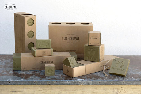 FER A CHEVAL Pure Olive Savon de Marseille | 8 x 300g French Soaps UK