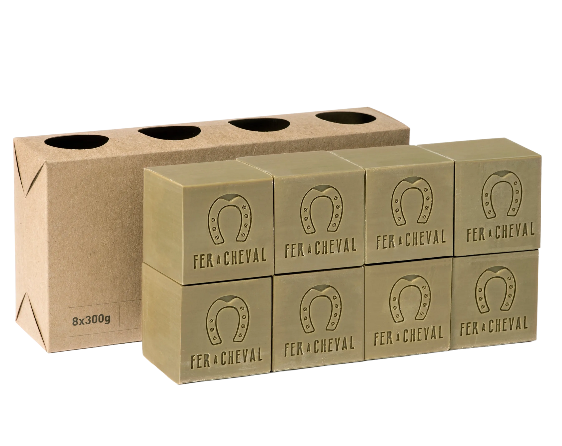 FER A CHEVAL Pure Olive Savon de Marseille | 8 x 300g French Soaps UK
