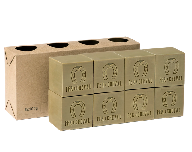 FER A CHEVAL Pure Olive Savon de Marseille | 8 x 300g French Soaps UK