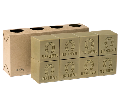 FER A CHEVAL Pure Olive Savon de Marseille | 8 x 300g French Soaps UK