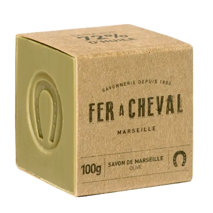 FER A CHEVAL Pure Olive Savon de Marseille Cube | 100g French Soaps UK