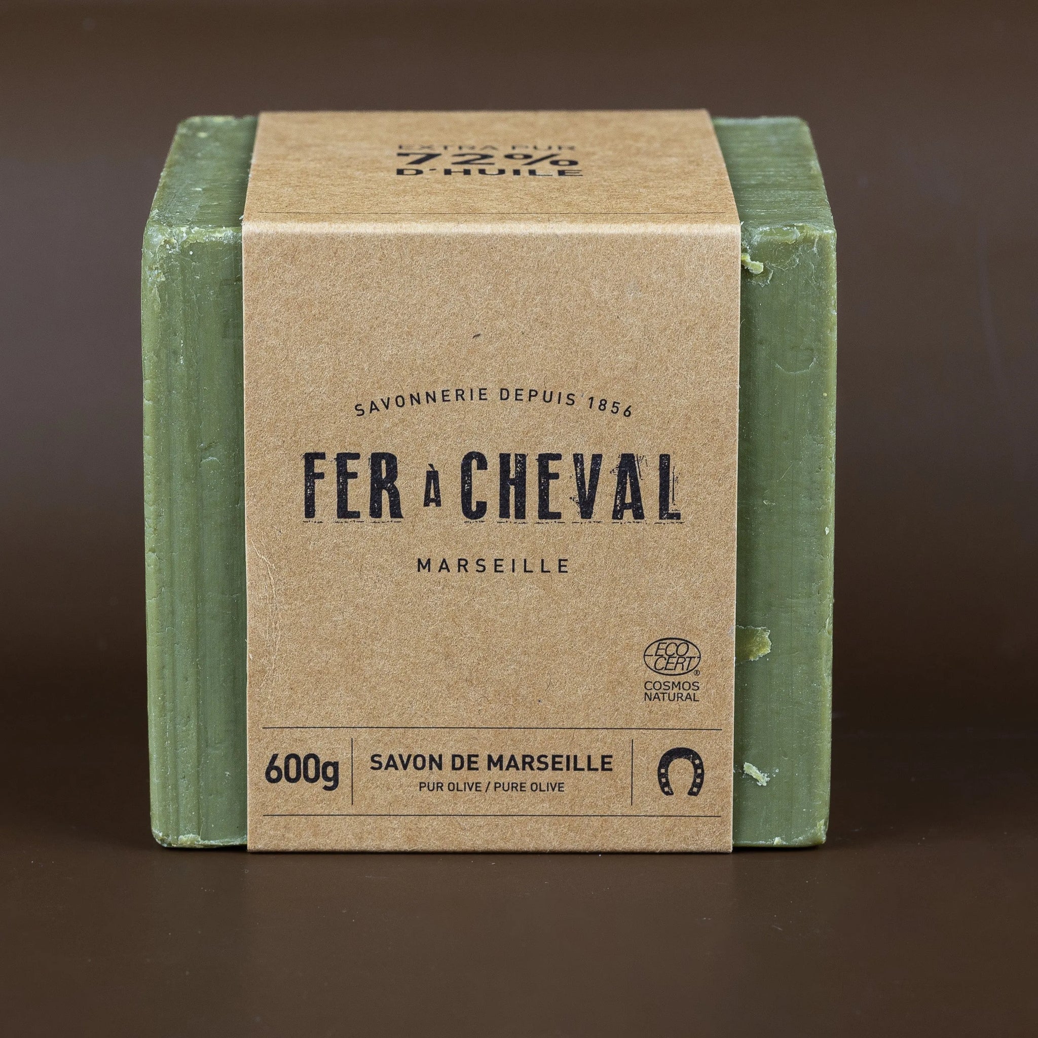 FER A CHEVAL Pure Olive Savon de Marseille Cube | 600g French Soaps UK