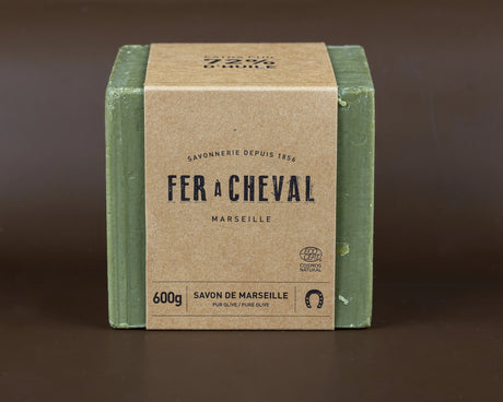 FER A CHEVAL Pure Olive Savon de Marseille Cube | 600g French Soaps UK