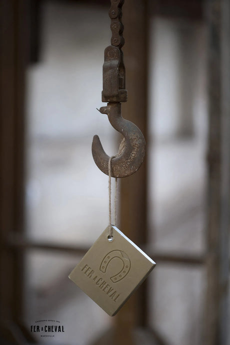 FER A CHEVAL Pure Olive Savon de Marseille Slice on a Rope | 125g French Soaps UK