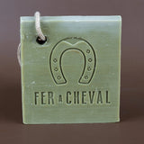 FER A CHEVAL Pure Olive Savon de Marseille Slice on a Rope | 125g French Soaps UK