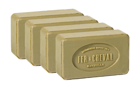 FER A CHEVAL Pure Olive Savonnettes de Marseille, 100g 4 pack French Soaps UK