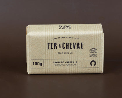 FER A CHEVAL Pure Olive Savonnettes de Marseille | 100g French Soaps UK