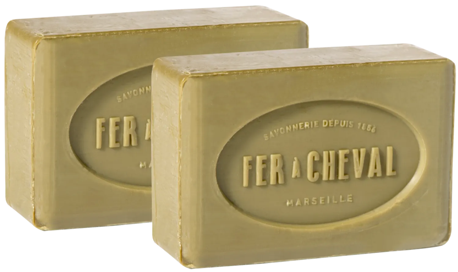 FER A CHEVAL Pure Olive Savonnettes de Marseille, 250g Twin Pack French Soaps UK