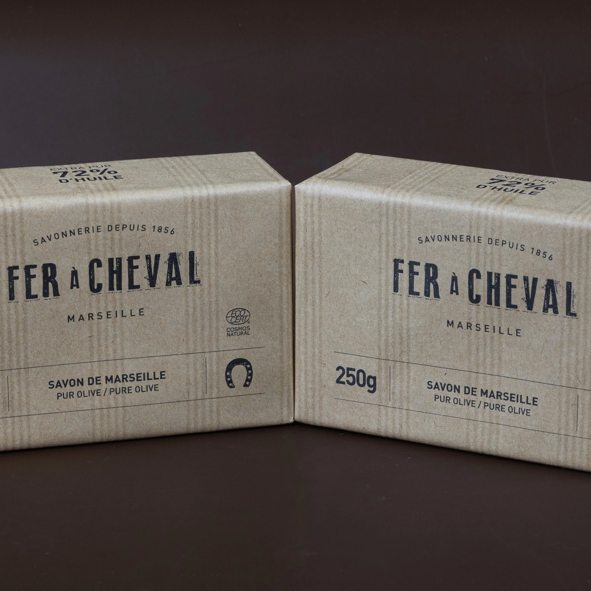 FER A CHEVAL Pure Olive Savonnettes de Marseille, 250g Twin Pack French Soaps UK