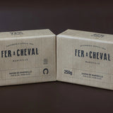FER A CHEVAL Pure Olive Savonnettes de Marseille, 250g Twin Pack French Soaps UK