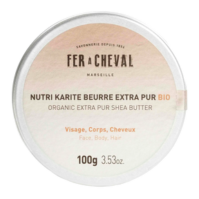 FER A CHEVAL Pure Organic Shea Butter Balm for Face, Body and Hair French Soaps UK