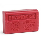 LA MAISON DU SAVON DE MARSEILLE Raspberry French Soap with Organic Shea Butter 125g French Soaps UK
