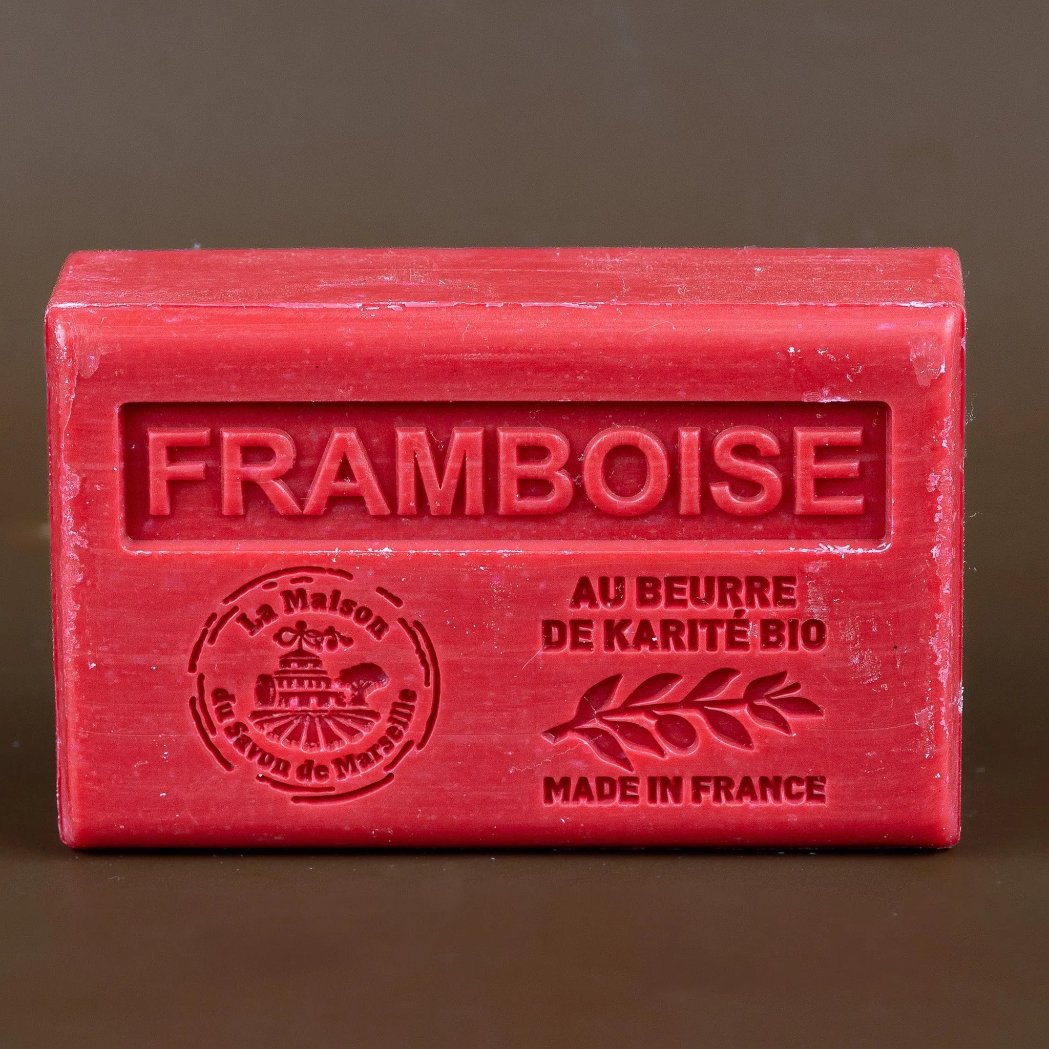 LA MAISON DU SAVON DE MARSEILLE Raspberry French Soap with Organic Shea Butter 125g French Soaps UK