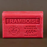 LA MAISON DU SAVON DE MARSEILLE Raspberry French Soap with Organic Shea Butter 125g French Soaps UK