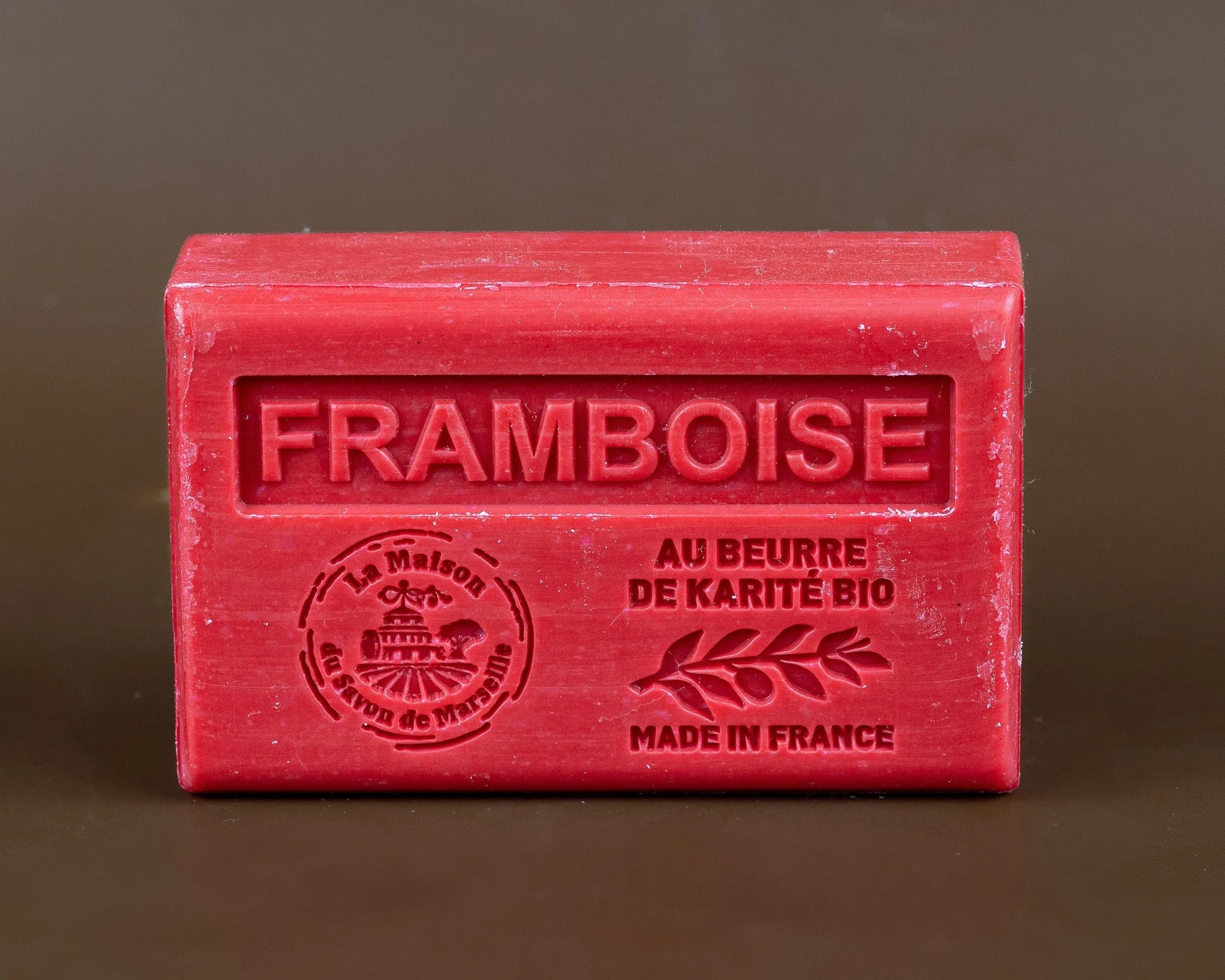 LA MAISON DU SAVON DE MARSEILLE Raspberry French Soap with Organic Shea Butter 125g French Soaps UK
