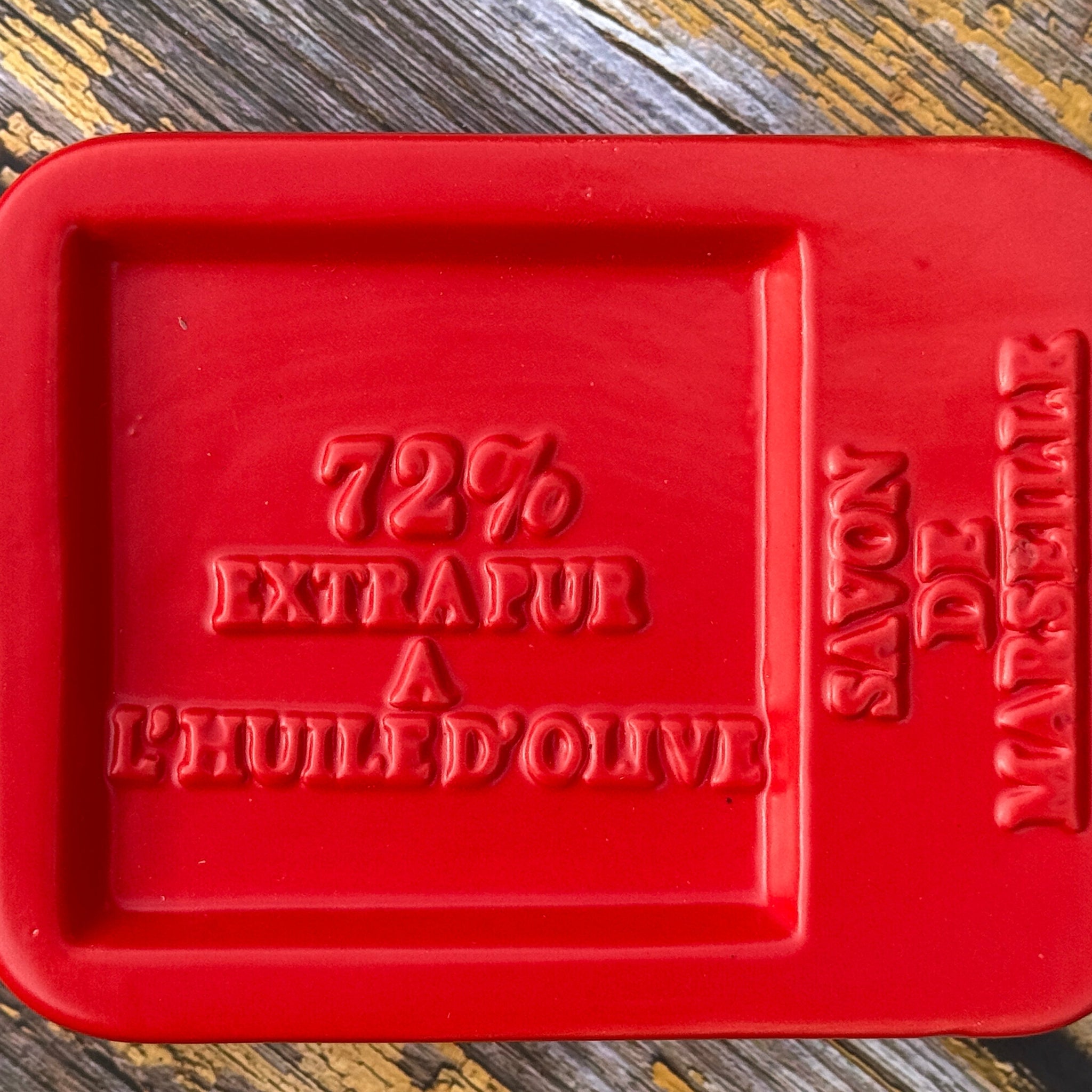 Bastide & Olivier Red Ceramic Soap Dish for Marseille Soap Cubes French Soaps UK