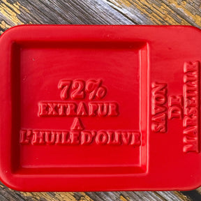 Bastide & Olivier Red Ceramic Soap Dish for Marseille Soap Cubes French Soaps UK