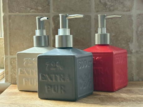 Bastide & Olivier Red Ceramic Soap Dispenser French Soaps UK