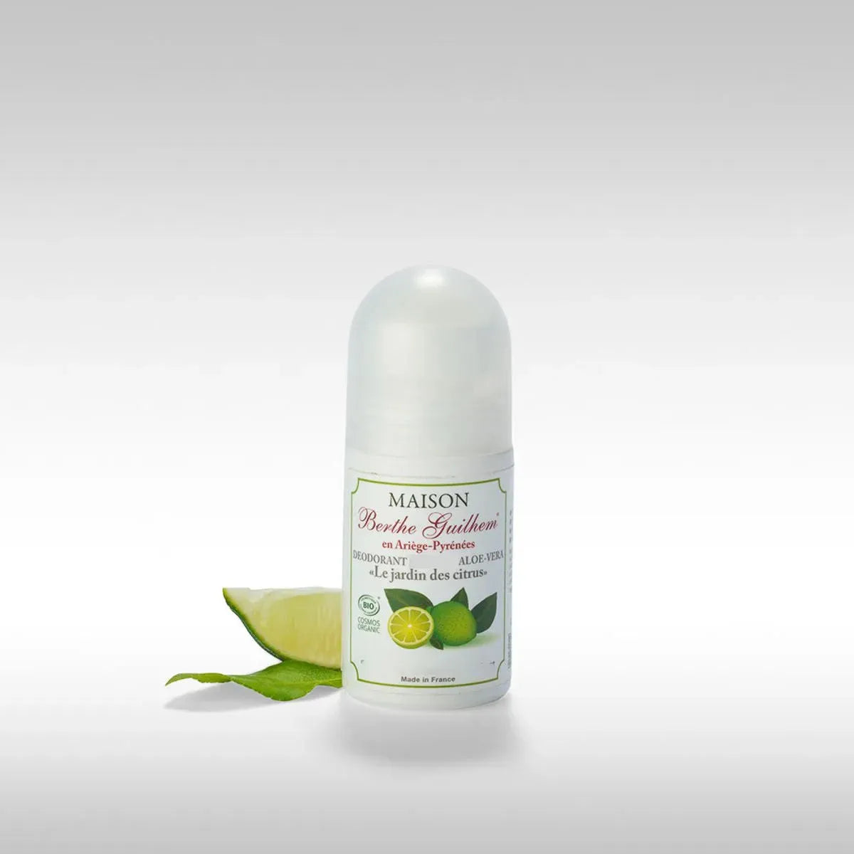 MAISON BERTHE GUILHEM Roll On Deodorant with Organic Alpine Goat's Milk, Citrus Garden | 50ml French Soaps UK