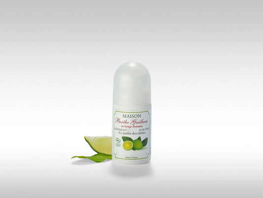 MAISON BERTHE GUILHEM Roll On Deodorant with Organic Alpine Goat's Milk, Citrus Garden | 50ml French Soaps UK