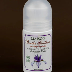 MAISON BERTHE GUILHEM Roll On Deodorant with Organic Alpine Goat's Milk , Iris | 50ml French Soaps UK