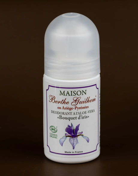MAISON BERTHE GUILHEM Roll On Deodorant with Organic Alpine Goat's Milk , Iris | 50ml French Soaps UK