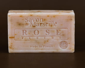 LE CHATELARD 1802 Rose Flower Savon de Provence, enriched with Rose Petals & Sweet Almond Oil | 100g French Soaps UK