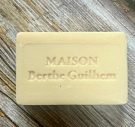 MAISON BERTHE GUILHEM Rose Geranium & Rosehip Oils | Organic Alpine Goat's Milk | 100g French Soaps UK