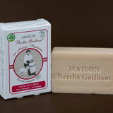 MAISON BERTHE GUILHEM Rose Geranium & Rosehip Oils | Organic Alpine Goat's Milk | 100g French Soaps UK