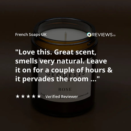GEODESIS Rose, India, Candle by Geodesis French Soaps UK