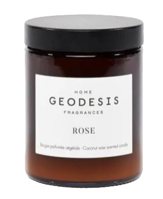 GEODESIS Rose, India, Candle by Geodesis French Soaps UK