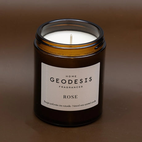 GEODESIS Rose, India, Candle by Geodesis French Soaps UK