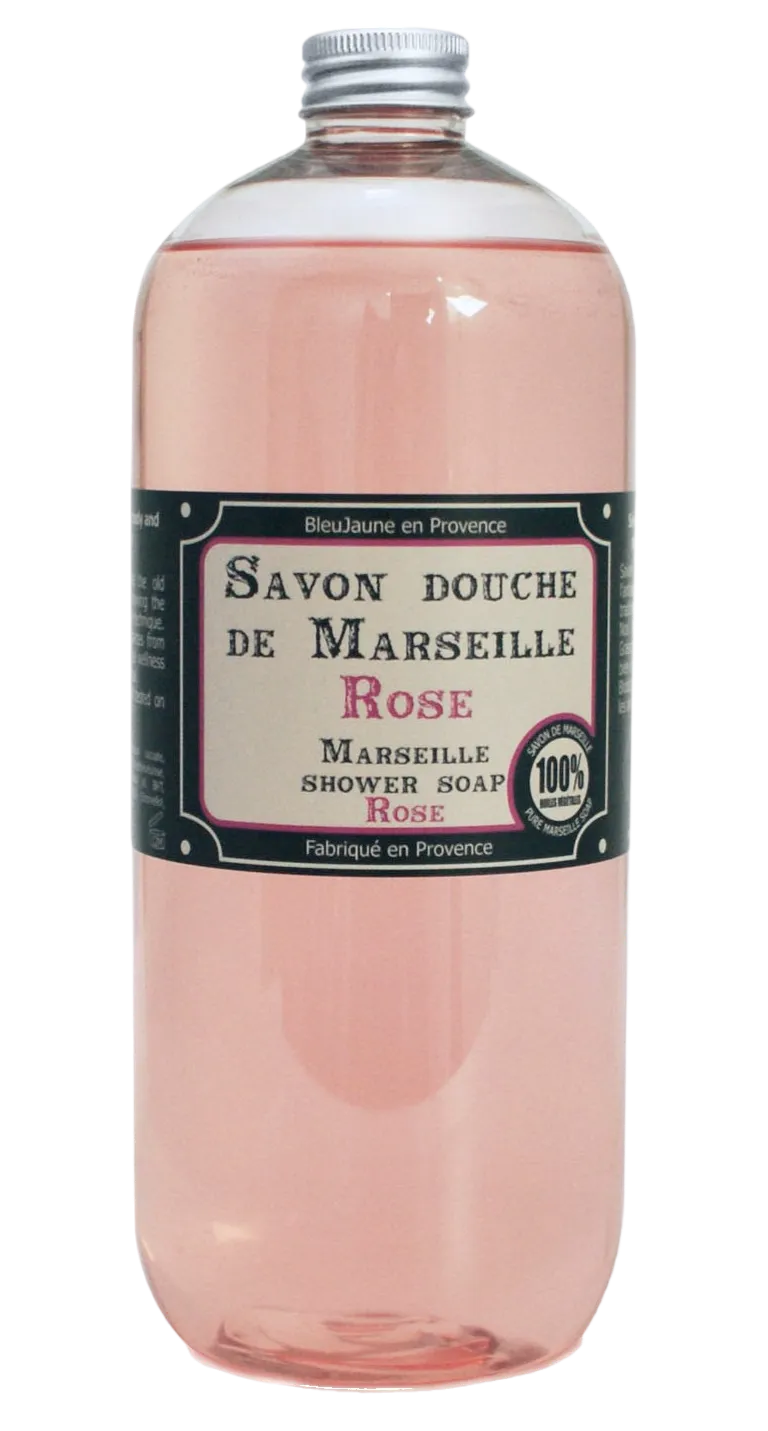 BLEU JAUNE Rose, Marseille Liquid Soap | 1L French Soaps UK