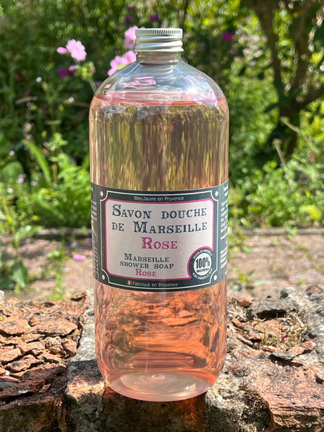 BLEU JAUNE Rose, Marseille Liquid Soap | 1L French Soaps UK