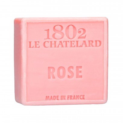 Rose Marseille Soap, 72%  Coconut, Olive and Almond Oil, 100g |  PALM FREE